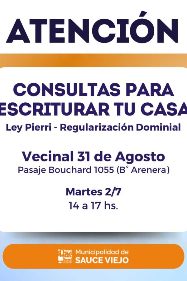 ATENCIÓN !CONSULTAS PARAESCRITURAR TU CASA