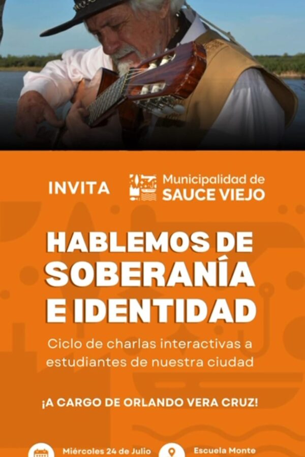 “HABLEMOS DE SOBERANÍA E IDENTIDAD”: CICLO DE CHARLAS CON ORLANDO VERA CRUZ 🗣️