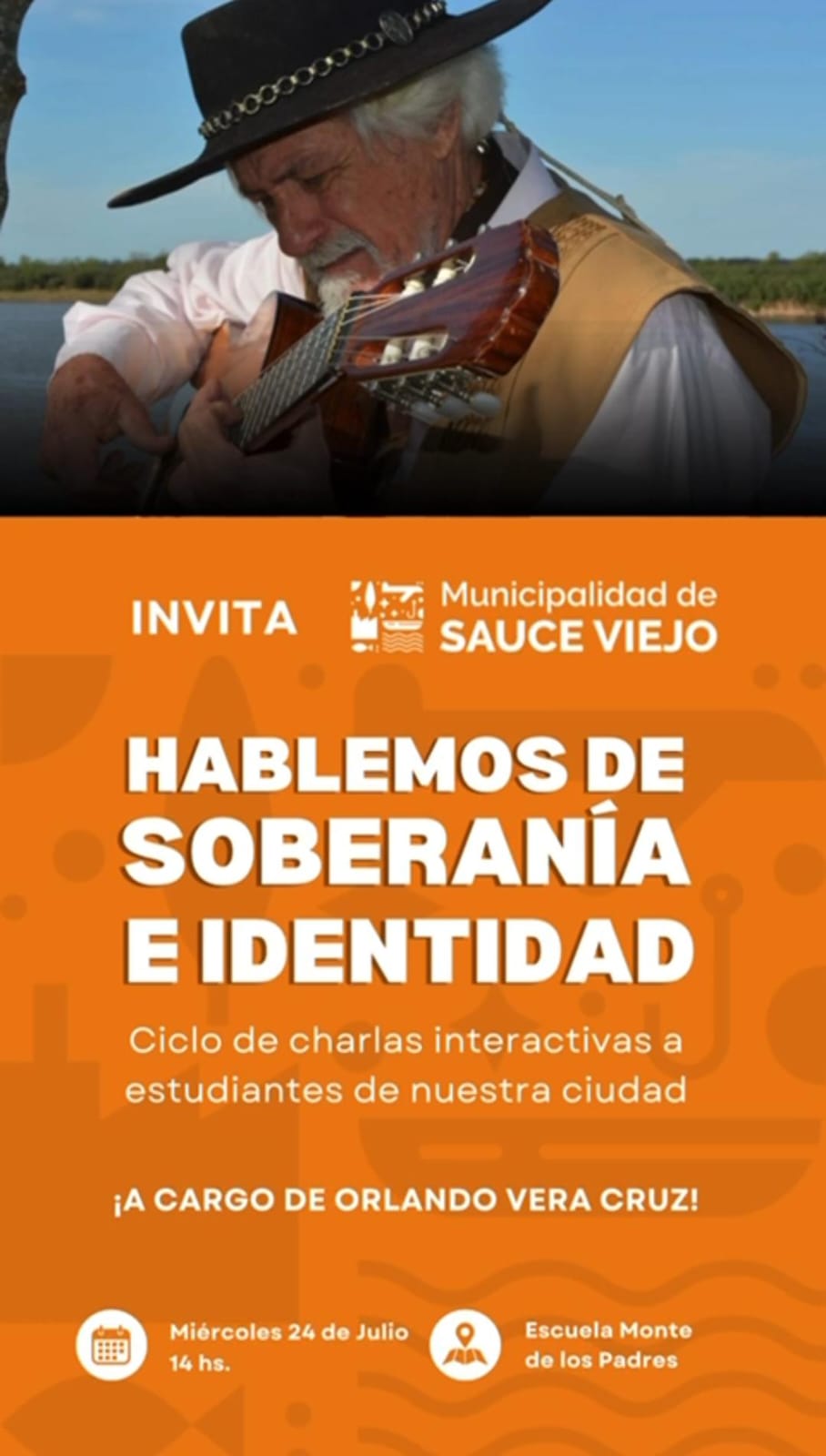 “HABLEMOS DE SOBERANÍA E IDENTIDAD”: CICLO DE CHARLAS CON ORLANDO VERA CRUZ 🗣️