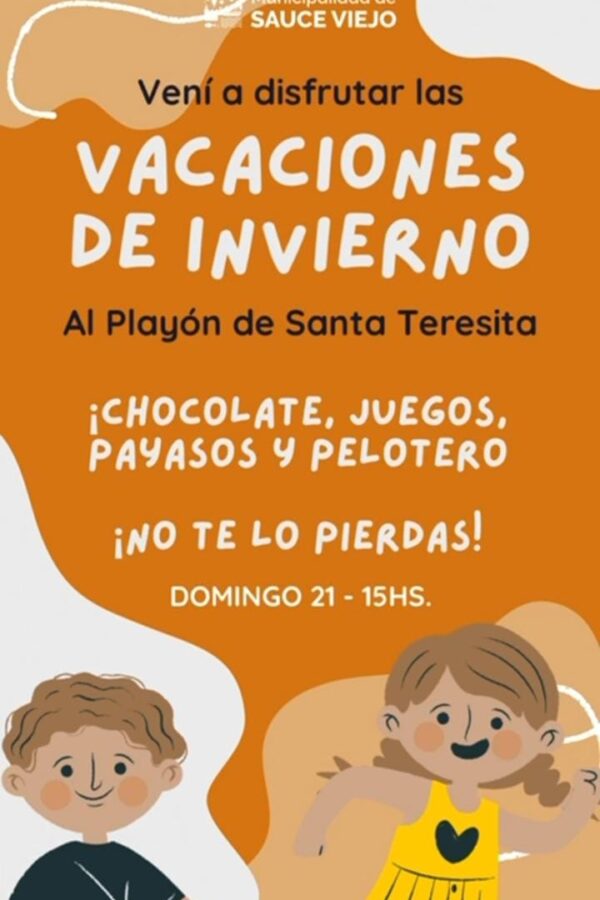 ¡VENITE A DISFRUTAR LAS VACACIONES DE INVIERNO AL BARRIO SANTA TERESITA!
