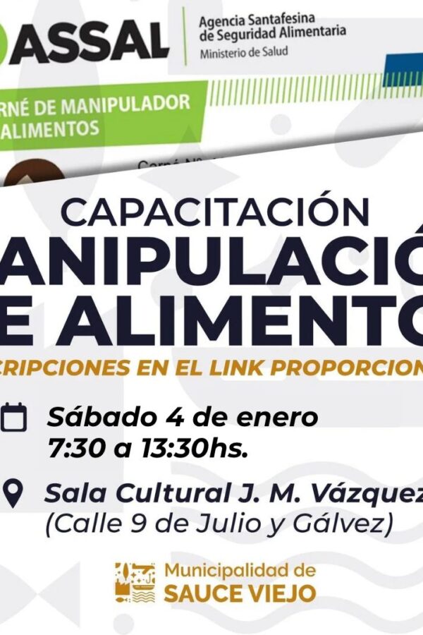 CAPACITACIÓN PRESENCIAL PARA CARNÉ DE MANIPULADOR DE ALIMENTOS