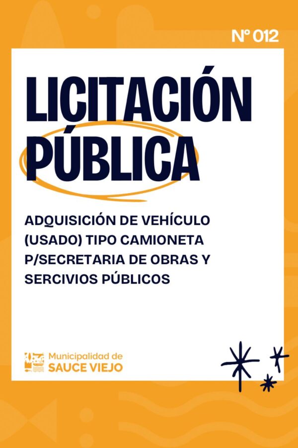 LICITACIÓN PÚBLICA N° 12