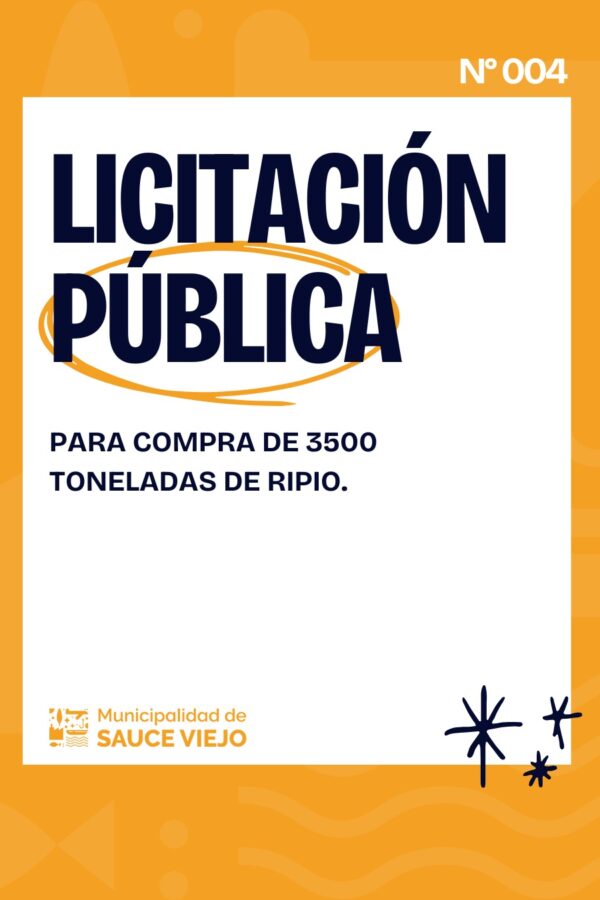 LICITACIÓN PÚBLICA N° 4