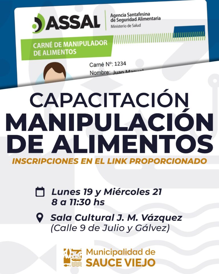 Capacitación presencial para Carné de Manipulador de Alimentos