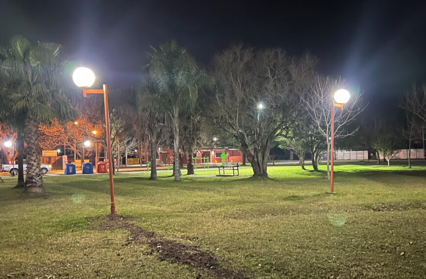 SE REPUSIERON LUMINARIAS Y CABLEADO EN DIFERENTES PUNTOS DE SAUCE VIEJO